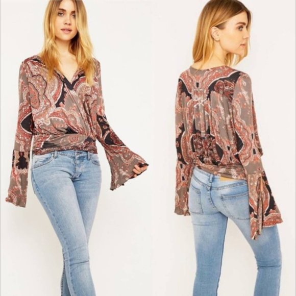 Free People Tops - Free People Fiona Wrap Top